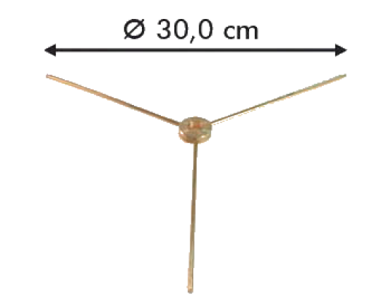 Schirmspeiche 3-armig 30cm