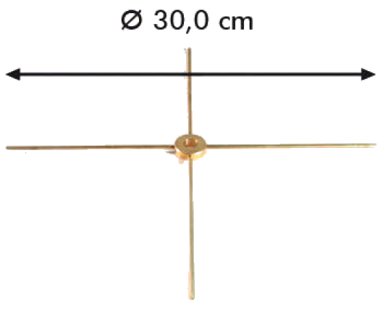 Schirmspeiche 4-armig
