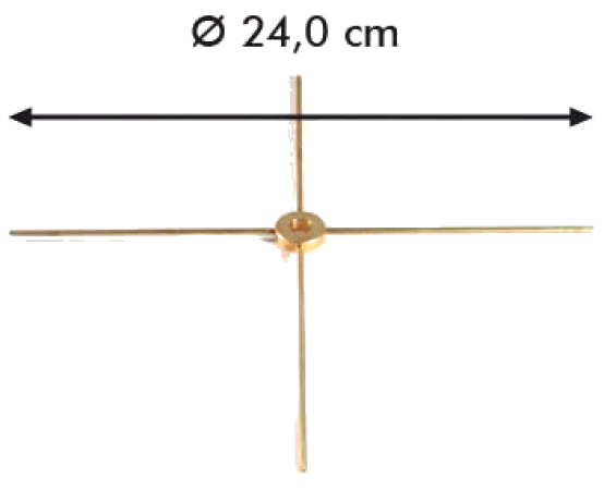 Schirmspeiche 4-armig