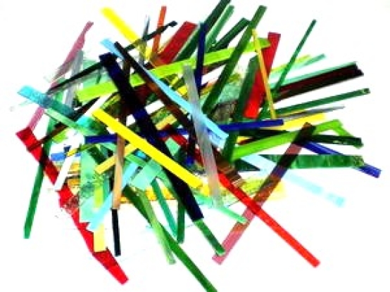 Mosaikglasstreifen unregelmäßig