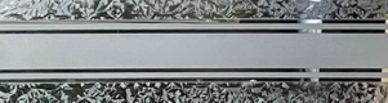 Verredecglas No5b Mattglasstreifen
