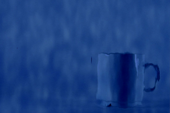 538-6W-F, Waterglass, Navy-blau, Fusing,