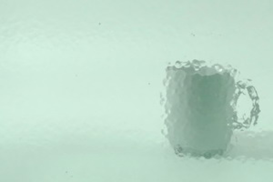 322 corella Ornamentglas blassblaugrün