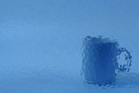 338 corella Ornamentglas blau,