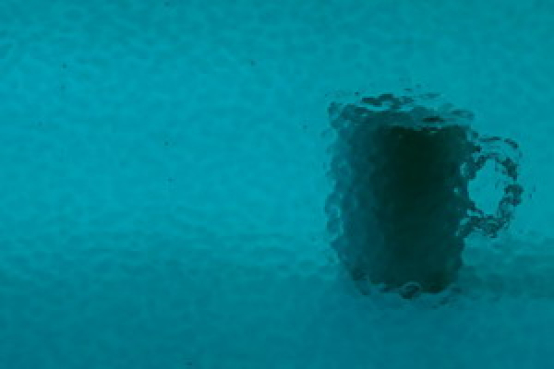 364 corella Ornamentglas Teal
