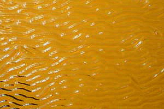 rippelglas,bernstein-gelb,