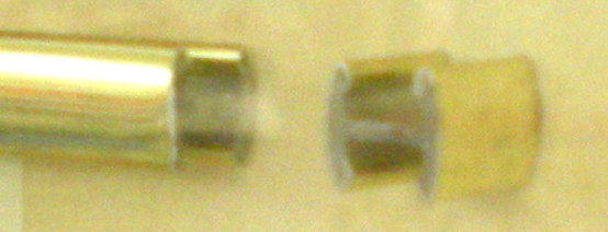Alu-Gold-Sprosse, H-8mm x 5mm, oval, ab 3 m, Mengenstaffel
