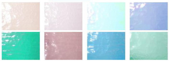 Glaspaket Tischkathedralglas hell