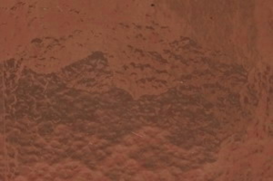 Tischkathedralglas rotbraunviolett,