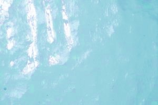 Tischkathedralglas hellkupferblau