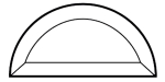 Halbrundbevel 6"