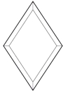 Bevel, Raute, 6x9"