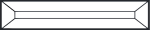 bevel 1" x 5"