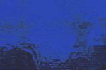 Baoli,Fusingglas, kathedral,kobaltblau,