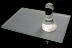 Mattglasplatte - ca. 10mm Dicke, mattiert, geschliffene Kanten