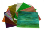 8-er Glaspaket ca. 15x20cm OPALESCENT & KATHEDRAL - Mosaikglas