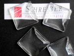 Muggel Quadratisch, farblos 25mm
