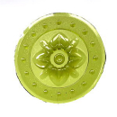 rosette 4-Blatt gelbgruen 70mm,