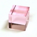 Glaswürfel 40mm pink