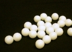 Glasmurmel 14mm weiss