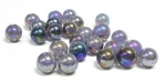 Glasmurmel 22mm violett-irisierend