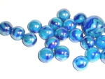 Glasmurmeln BLUE WAVE