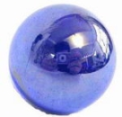 Glaskugel 35mm blau verspiegelt