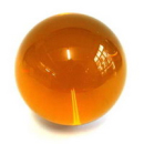 Glaskugel 100mm bernstein