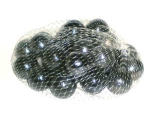 Glasmurmel 25mm schwarz glänzend