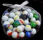Glasmurmeln 16mm opak gestreift