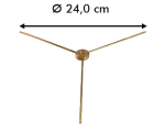 Schirmspeiche 3-armig
