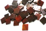Flachmosaik Braun Rot