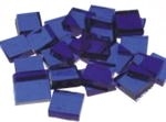 Flachmosaik transparent ultramarin