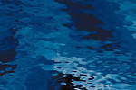 136W-F dunkelblau, Waterglass