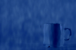 538-6W-F, Waterglass, Navy-blau, Fusing,