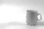 farbloses corella Ornamentglas,