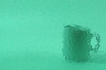 25 corella Ornamentglas, aqua
