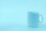 300,corella Ornamentglas himmelblau