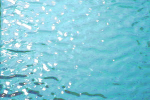 rippelglas,hell-türkisblau,grob,