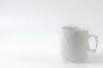Tischkathedralglas weiss