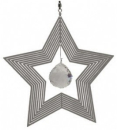 Windspiel STERN mit facettiertem Glaskristall - ca. 20cm